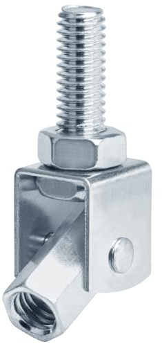 eoere 8 PCS 1/2 Swivel Joint Connector, Adjustable Swivel Attachment Thread Rod Hanger