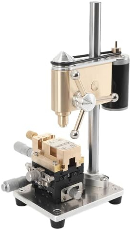Mini trapano a colonna, trapano da banco di precisione, strumenti multifunzione per orologiaio, rimuovi viti rotte e punzone per corona per riparazione orologi