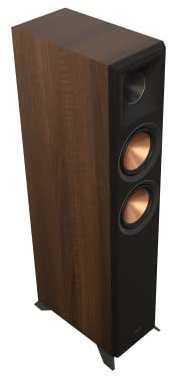 Klipsch Reference Premiere RP-8060FA II Home Theater Floorstanding Speaker with Dolby Atmos Built-in Elevation and Larger 90° x 90° Hybrid Tractrix® Horn for Premium Home Theater Sound in Walnut