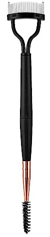 Peine de pestañas | Separador de pestañas de cejas de acero inoxidable de doble cabeza, herramientas de maquillaje portátil de medio , cepillo de pestañas plegable para mujeres, niñas,