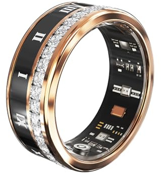 Hoorawwi Smart ring, smart hälsomeing för kvinnor män fitness tracker w/Sleep Heart Rate Blod Pressure Oxygen Monitor Bluetooth Pedometer Calories Step Counter Smart Ring för Cellphone, Rose Gold #10