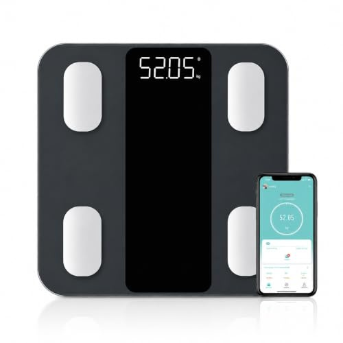 Hume Body Check Körperfettwaage – 8 Frequenzsensoren, 28 Kennzahlen