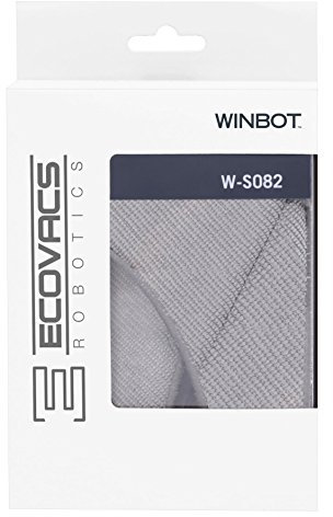 ECOVACS Reinigungspad-Set (2 Stück) – Original Zubehör für Fensterputzroboter WINBOT 950, W-S082, Grau