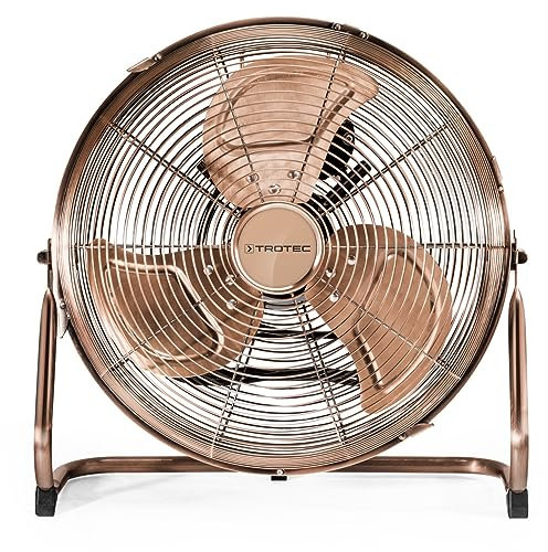 TROTEC Ventilateur TVM 13 cuivre, Ventilateur de plancher, 3 Vitesses, 44W Puissance, Diamètre: 35cm