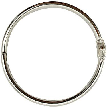KTOJOY 3 Inch (12 Pack) Loose Leaf Binder Book Rings, with Metal Nickel Plated for Key,and Index Cards, for School, Home, or Office, Silver