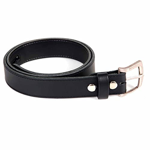 Ledergürtel mit Geldfach Geldgürtel Gürtel aus stabilem Leder mit Metallschließe & Geheimfach für Geldscheine 85 cm (Nr.30-75)