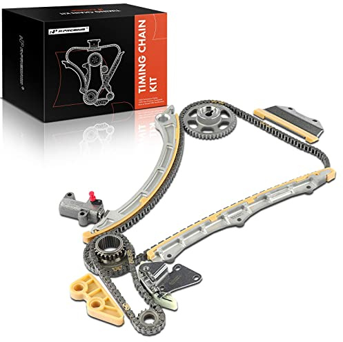 A-Premium Engine Timing Chain Kit W/Tensioner & Guide [DOHC, L4 2.4L Only] Compatible with Acura ILX 13-15, TSX 09-14 & Honda Accord 08-12, Civic 12-15, CR-V 10-14, Crosstour 12-15, For# 14401R40A01
