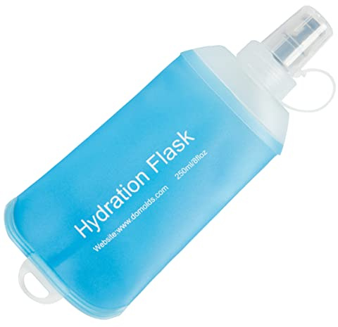 AXEN Weiche Thermosflasche, 250 ml, TPU, faltbar, für Trinkrucksack, Radfahren, Marathon, Laufen, Wandern