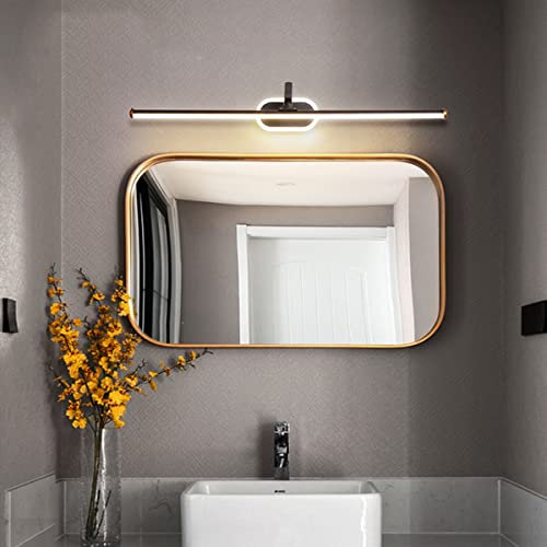 18W LED Spiegelleuchte Schwarz 60cm adezimmer Lampe Schminklampe Für Spiegel Wandmontage IP44 Anti ​Nebelwasserdicht Badspiegel Lampe Badleuchte Spiegellicht Schrank Aufbauleuchte
