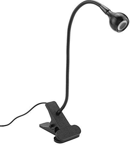 Qcwwy Clip-On-Leseleuchten, LED-USB-Schreibtischlampe, Aluminiummaterial, Augenschutz, Buchklemme, 360 °, Flexible Schwanenhals-Klemmlampe für den Schreibtisch (Warmes Licht)