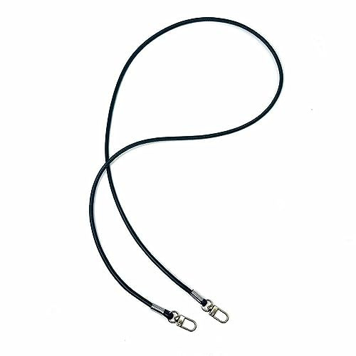 SHTGOI 2 Stück Taschengurt Abnehmbar PU Taschenriemen 115cm Lang Schultergurt Crossbody Taschengriff Handtaschen Schulterriemen Zubehör mit Karabiner für kleine Tasche Clutch Handyhülle Schwarz#