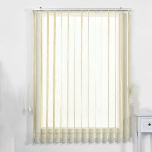 X1NGFU Lamellenvorhang nach Maß,Vertikal Lamellen Vertikaljalousie,lichtdurchlässig Lamellen Vertikallamellen Schiebegardine,für Wohnzimmer Büro,Anpassbare Farben,Breite×Höhe (140cm x 160cm)