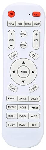White Universal Remote Control for Projector Universal Projector Remote Control 10m / 33ft Remote Control