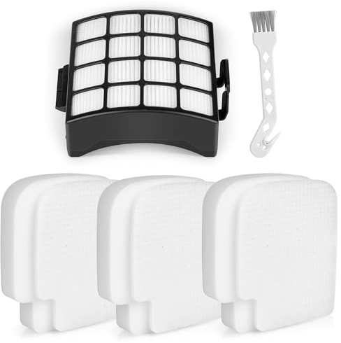 iVanzoll AZ3000UK Filters for Shark Stratos AZ3000UK AZ3000UK AZ3002 AZ3000 | For Shark Stratos Pet Pro Anti Hair Wrap Plus XL Vacuum AZ3000UKT AZ3000UK AZ3002 AZ3000 AZ3000W, 1 Filter +3 Foam Filters