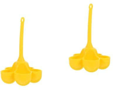 Garneck 2 Pz Cuociuova in Silicone Cuociuova Portatile Tazza Cuociuova Portauovo Multi-tazza Cuociuova Portatili Cuociuova Sospeso Portauova in Silicone Portauovo Colorato Gel Di Silice