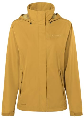 VAUDE Veste Parka Imperméable Femme – Respirante Coupe-Vent, Capuche Escamotable, Légère 420 g – Idéale pour Randonnée