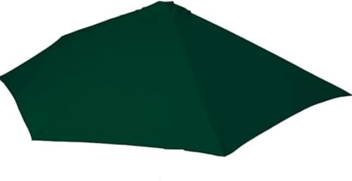 RRHCW Sonnenschirm Halbrund Balkon Mit Kurbel Wandschirm Marktschirm Balkonschirm Sonnenschutz Halbschirm Halb, Halbrund Sonnenschirm Ersatz Baldachin Ersatzabdeckung for Balkon-Grün||270cm/9ft-5ribs