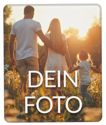 Bedrucktes Mauspad mit Foto, (5 Größen), Mousepad selbst gestalten, Mousepad für Büro Gaming, rutschfeste Gummi-Unterseite, Geschenkidee Männer, Frauen, Freunde, Gamer, Büro,30 x 25cm（10 x 12 in）