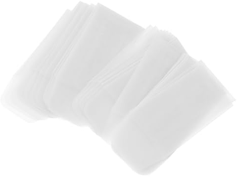 MAGICLULU Pochettes Miniatures Transparentes 50 Pièces 3x5 Cm en Papier Sulfurisé Semi-transparent pour Timbres, Bijoux, Étiquettes Volantes et Rangement de Petites Pièces, Usage Bureau