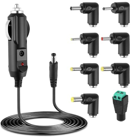 12V 2A Ladegerät mit 8 Adapter Tipps DC 5.5 x 2.1 Universal Auto Netzteil
