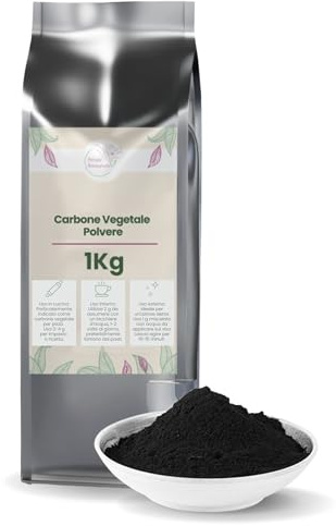 Carbone Vegetale Polvere 1 kg - Effetto Anti Gonfiore