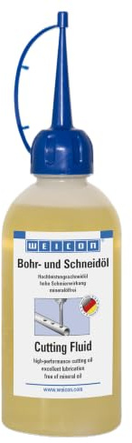 WEICON Bohr- und Schneidöl, 250 ml, silikonfreies Schneidöl, Schmiermittel, Kühlschmierstoff, transparent | Schneidöl, Bohröl, Kühlschmierstoff, für Bohren Sägen und Gewindeschneiden
