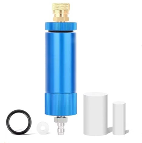 30Mpa High Pressure PCP Hand Pump Air Compressor Filter Oil Water Separator Moisture Water Trap with Female and Male Quick Connect Thread, Airgun Accessories Filtration Equipment