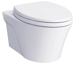 TOTO AP Wall-Hung Elongated Toilet and DuoFit In-Wall 0.9 and 1.28 GPF Tank System with Copper Supply Line, Matte Silver - CWT426CMFG#MS