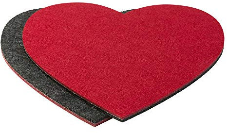 luxdag Filzuntersetzer für Gläser & Tassen (Farbe & Größe wählbar) - Untersetzer für Getränke zweifarbig - Tischschoner für Küche, Wohnzimmer & Bar …