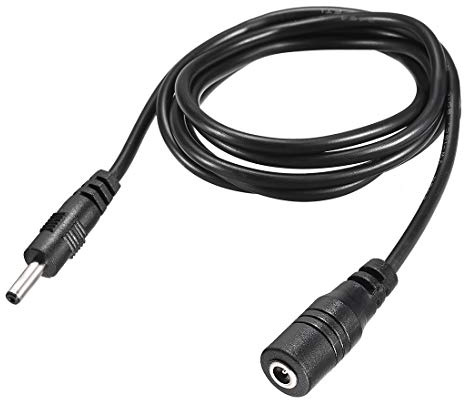 sourcing map Power Extension Cable 4.92ft 1.5M 1.35mm x 3.5mm for Adapter Cord 2pcs