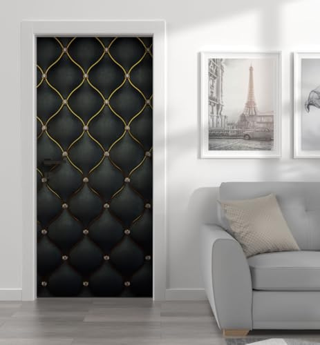 MyMaxxi Türtapete selbstklebend - Einteilige Türfolie 90x200 cm - Motiv: Ledertür Türklebefolie zum verschönern & bekleben der Tür - Türaufkleber aus Klebefolie