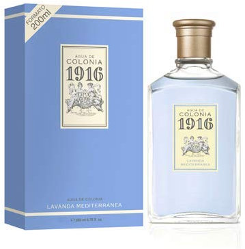 1916 - Lavanda Mediterránea 200 ml, Agua de Colonia Hombre y Mujer, Perfume Unisex, Eau de Toilette Masculina y Femenina, Fragancia Fresca y Floral, Aroma de Larga Duración