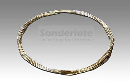 Silberlot Silberhartlot Silberlotdraht Hartlot mit 55% Silber Hartlöten bei 650 °C verschiedene Dicken und Längen (Abm. 0,4 x 5.000 mm)