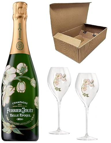 Perrier Jouët Luxury Set -Belle Epoque- 1 Bottiglia 2013 + Elegantissimi ed Esclusivi Flutes in Cristallo firmati dalla Maison (2)
