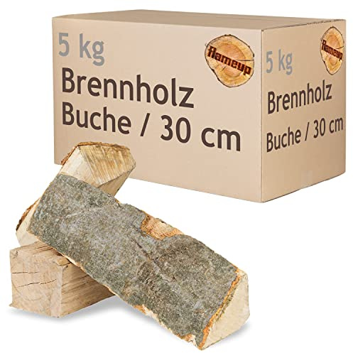 Brennholz Kaminholz Holz 5-500 kg Für Ofen und Kamin Kaminofen Feuerschale Grill Buche Feuerholz Buchenholz Holzscheite Wood 30 cm flameup
