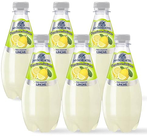 6X San Benedetto Passione Italiana Prima Spremuta al Gusto di Limone 0,4L [6 Bottiglie]