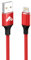 Aioneus Lightning Cable - 1.5M Braided Long USB Fast Charging Cable for iPhone 14/13/12/11 Pro Max/XS/XR/X/8/7/6 Plus/5 SE & iPad - Red
