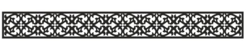 MIHIMO design Blumenkasten Halterung für Fensterbank außen, Fensterbank-Absturzsicherung, Fenstergitter Blumenkästen,sichert Blumentopf, Alle Modelle und Größen Ornament, 134 (114 cm-132 cm)