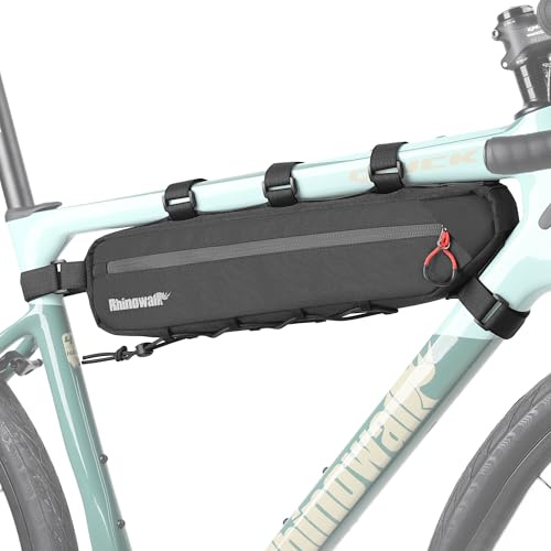 Rhinowalk Bike Frame Bag Water Repellent Bike Triangle Bag 2.1L Bicycle Pouch Under Tube Professional Cycling Accessories (XL)