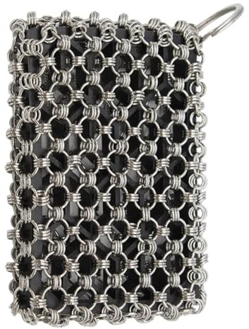 Brosse à récurer en acier inoxydable pour casseroles, brosse de cuisine, outil de nettoyage, brosse à récurer en métal pour poêle, outil de récurage anti-rayures pour ustensiles de cuisine, brosse