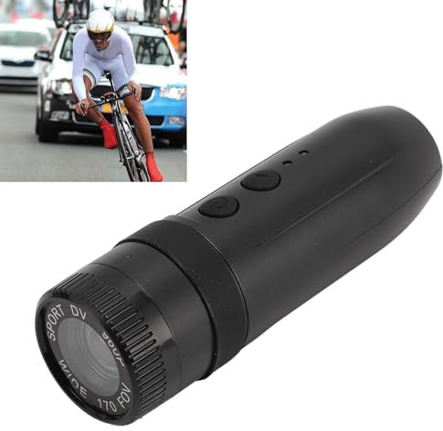 960P HD Actionkamera, Motorcykelcykelhjälmkamera, 7 Timmars Videoinspelning, IP67 Vattentät, Vidvinkelcykelvideokamera för Utomhussporter