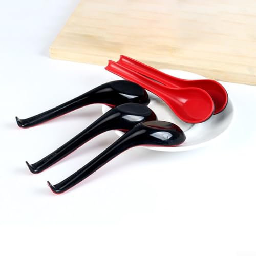 Lot de 10 cuillères à soupe en plastique à long manche, conçues pour améliorer votre expérience culinaire à la maison ou au restaurant