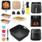 ENSINE Air Fryer Accessories For Philips Air fryer 2000 Series 6.2L, Compatible With COSORI TurboBlaze 6L/6.2L, Included Silicone Liners,racks, Muffin Cups,loaf Tins,food Tongs, Paper Liners,gloves.