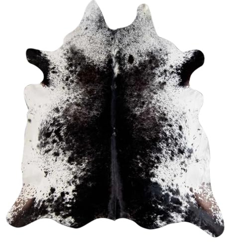 Eastern Counties Leather - Alfombra de Cuero de Vaca Curtido Rare Exotic (Talla Única) (Sal y Pimienta)