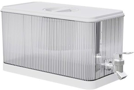 Vattenavskiljare för kylskåp – BPA-fri dryckesbehållare med spigot och filter | kapacitet kall dryckesavskiljare för juice, iste och bryggt vatten | Sureldesign