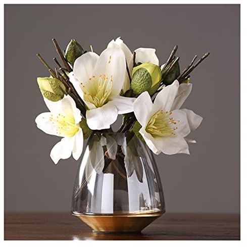 Vase à Fleurs Vase en Verre Moderne Décoration Nordique pour la Maison Vase à Fleurs de Table Vases en Verre pour Terrarium Centres de Table pour Mariages Pot de Fleurs p