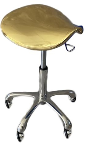 Sgabello ergonomico a sella, sedia da ufficio regolabile senza schienale per uso medico e dentistico, altezza e inclinazione confortevoli per una postura migliorata (colore 1)