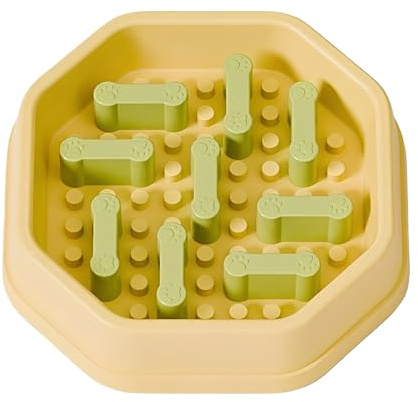 Dog Food Bowl Slow Feeder - Anti-choking Bowl Feeder - Pet Feeding Dishes - for Water Feeding Eating Small Large Medium Breed Dogs Puppy Pet Cat