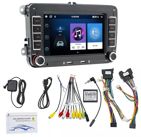 Zambuph Radio de Coche Inteligente Conexión WiFi Control al Volante CANBUS Incluido Receptor G-PS Incorporado WiFi Incorporado, 2+64G
