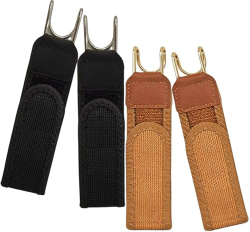 4 cinture elastiche senza fibbia, con gancio in metallo, invisibili, per uomini e donne, regolabili, comodi passanti per cintura da lavoro, pantaloni, jeans, pantaloncini